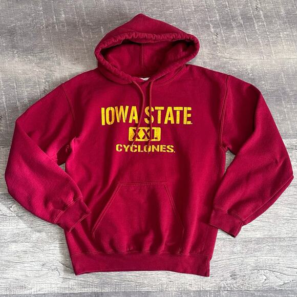 Iowa State Cyclones Red Hoodie Adult Small Hooded Sweatshirt NCAA College - Picture 1 of 8